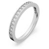 Matrix-ring, hvid, rhodineret Matrix-ring, hvid, rhodineret
