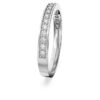 Matrix-ring, hvid, rhodineret Matrix-ring, hvid, rhodineret