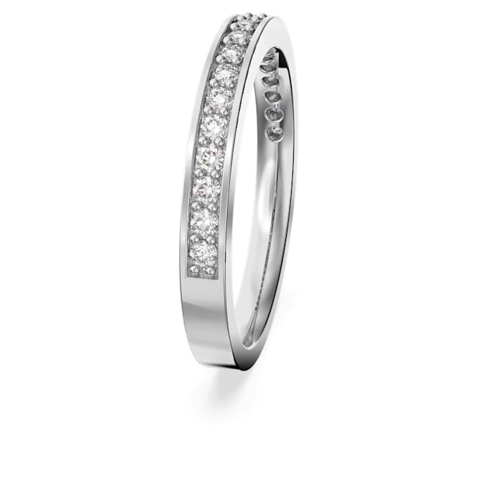 Matrix-ring, hvid, rhodineret Matrix-ring, hvid, rhodineret