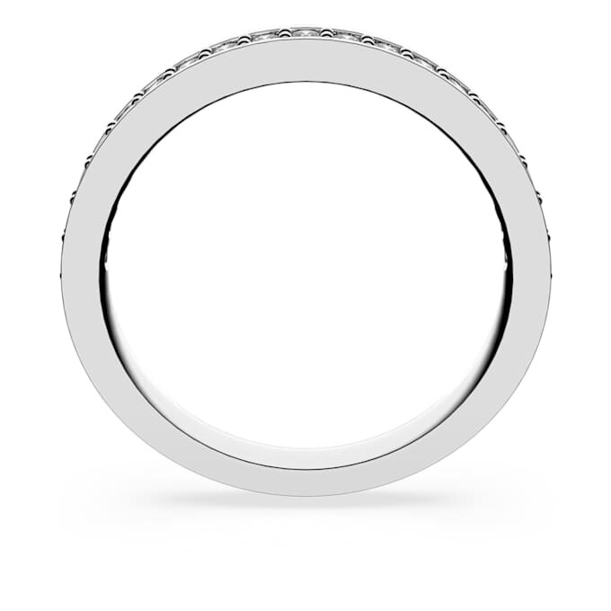 Matrix-ring, hvid, rhodineret Matrix-ring, hvid, rhodineret