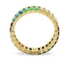 Matrix-ring med baguetteslibning, flerfarvet, guldbelagt Matrix-ring med baguetteslibning, flerfarvet, guldbelagt