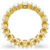 Matrix-ring med oval slibning, hvid, forgyldt Matrix-ring med oval slibning, hvid, forgyldt