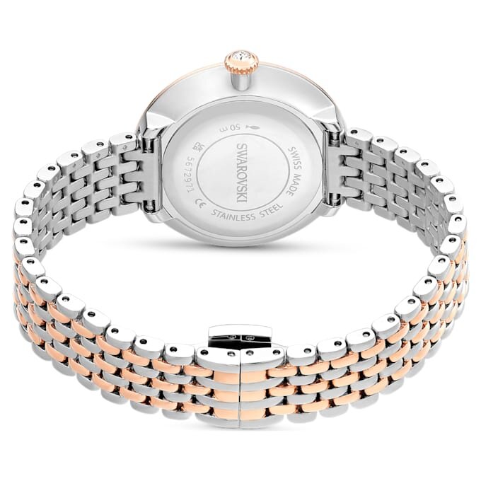 Matrix Tennis 7-Link ur, Swiss Made, metalarmbånd, rosaguldfarvet, blandet metalfinish Matrix Tennis 7-Link ur, Swiss Made, metalarmbånd, rosaguldfarvet, blandet metalfinish