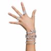 Una Angelic-ring, rundslibet, hvid, rhodiumbelagt Una Angelic-ring, rundslibet, hvid, rhodiumbelagt