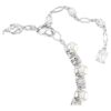 Matrix Tennisarmbånd Crystal Pearl, rundslibede, hvide, rhodiumbelagte Matrix Tennisarmbånd Crystal Pearl, rundslibede, hvide, rhodiumbelagte