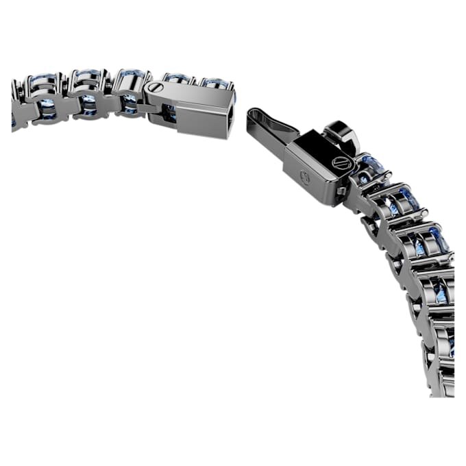 Matrix tennisarmbånd, rundslibet, blå, rutheniumbelagt Matrix tennisarmbånd, rundslibet, blå, rutheniumbelagt