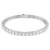 Matrix Tennisarmbånd, rundslibet, hvid, rhodiumbelagt Matrix Tennisarmbånd, rundslibet, hvid, rhodiumbelagt