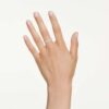 Matrix Vittore Band-ring, rundslibet, hvid, forgyldt