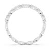 Matrix Vittore-ring, marquise-slibning, hvid, rhodineret