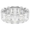 Matrix Vittore-ring med baguetteslibning, hvid, rhodineret Matrix Vittore-ring med baguetteslibning, hvid, rhodineret