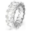 Matrix Vittore-ring med baguetteslibning, hvid, rhodineret Matrix Vittore-ring med baguetteslibning, hvid, rhodineret