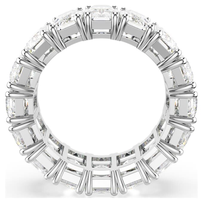 Matrix Vittore-ring med baguetteslibning, hvid, rhodineret Matrix Vittore-ring med baguetteslibning, hvid, rhodineret