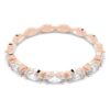 Matrix Vittore-ring med marquise-slibning, hvid, rosaguldbelagt
