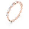 Matrix Vittore-ring med marquise-slibning, hvid, rosaguldbelagt
