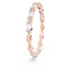 Matrix Vittore-ring med marquise-slibning, hvid, rosaguldbelagt