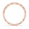 Matrix Vittore-ring med marquise-slibning, hvid, rosaguldbelagt