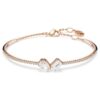 Mesmera armring med blandede slibninger, hvid, rosaguldbelagt Mesmera armring med blandede slibninger, hvid, rosaguldbelagt