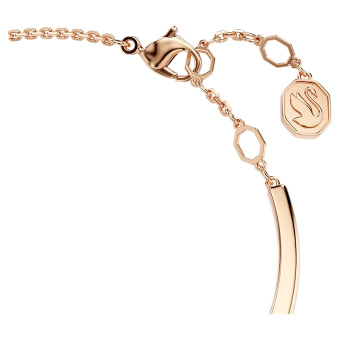 Mesmera armring med blandede slibninger, hvid, rosaguldbelagt Mesmera armring med blandede slibninger, hvid, rosaguldbelagt