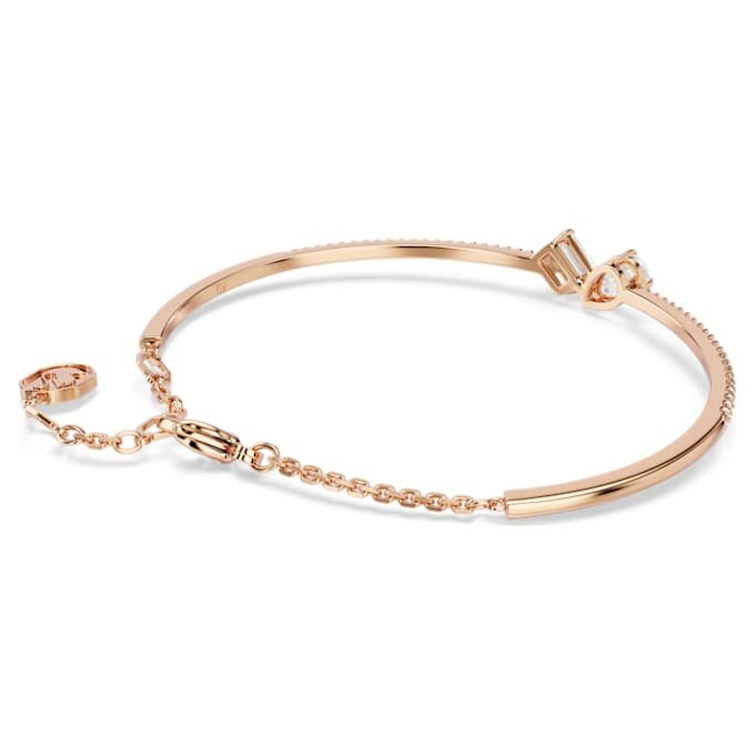 Mesmera armring med blandede slibninger, hvid, rosaguldbelagt Mesmera armring med blandede slibninger, hvid, rosaguldbelagt