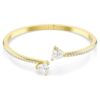 Mesmera armring med hjerte, hvid, forgyldt Mesmera armring med hjerte, hvid, forgyldt