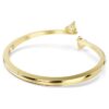 Mesmera armring med hjerte, hvid, forgyldt Mesmera armring med hjerte, hvid, forgyldt