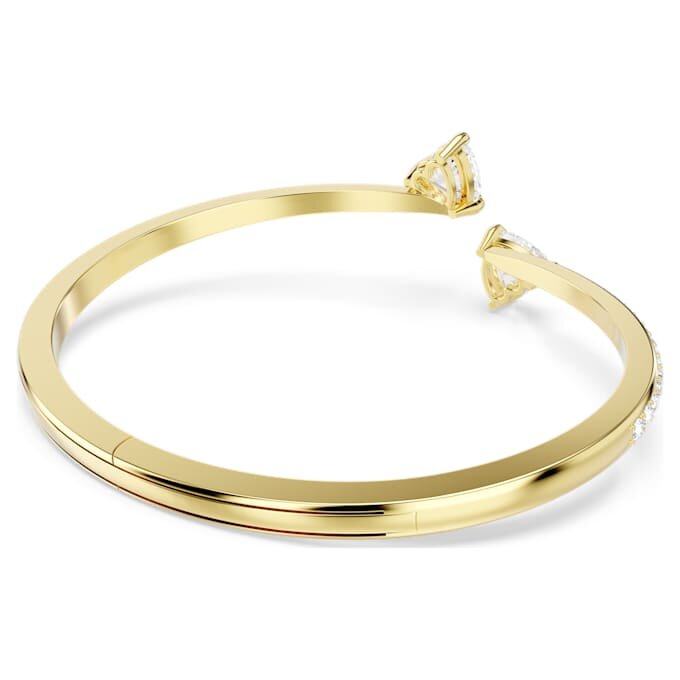 Mesmera armring med hjerte, hvid, forgyldt Mesmera armring med hjerte, hvid, forgyldt