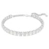 Millenia-choker med ottekantet slibning, hvid, rhodineret Millenia-choker med ottekantet slibning, hvid, rhodineret