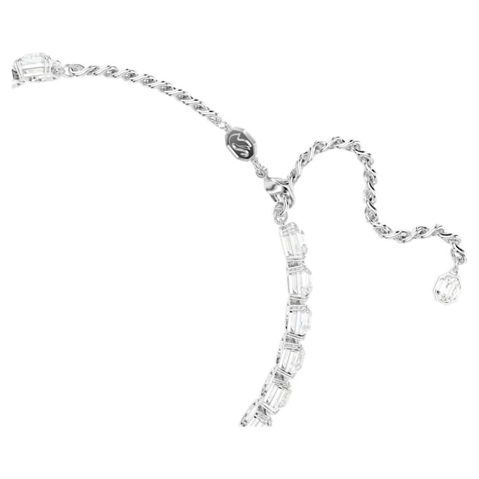 Millenia-choker med ottekantet slibning, hvid, rhodineret Millenia-choker med ottekantet slibning, hvid, rhodineret