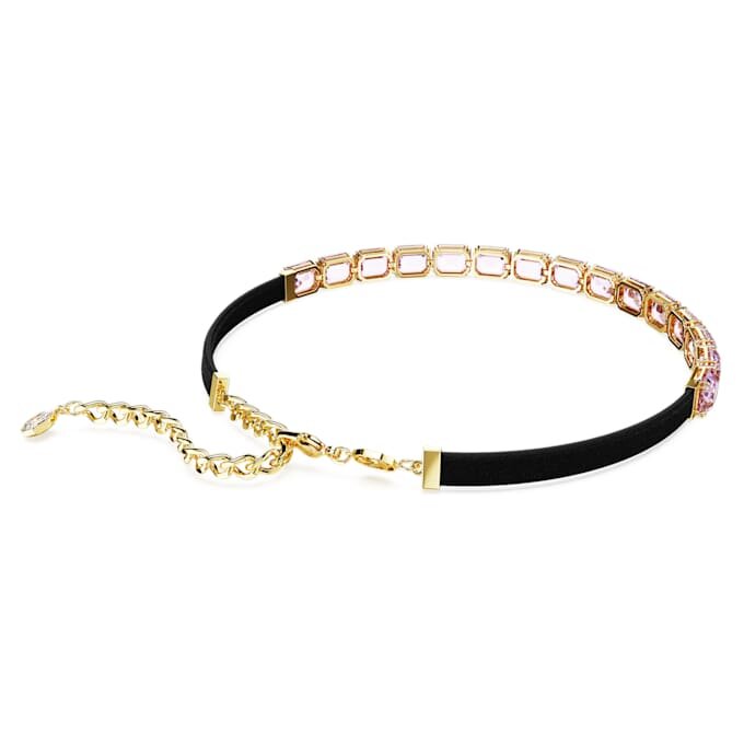 Millenia-choker med ottekantet slibning, lilla, forgyldt Millenia-choker med ottekantet slibning, lilla, forgyldt