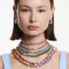 Millenia-choker med ottekantet slibning, lilla, forgyldt Millenia-choker med ottekantet slibning, lilla, forgyldt