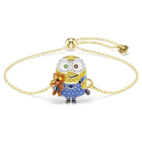 Minions Bob-armbånd med pavé, flerfarvet, guldfarvet Minions Bob-armbånd med pavé, flerfarvet, guldfarvet