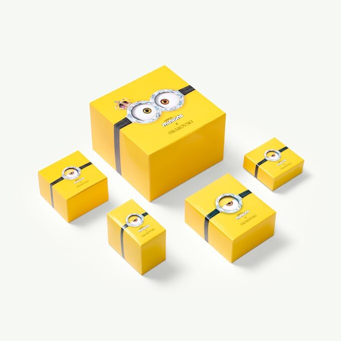 Crystalline kuglepen med Minions, blå, guldbelagt Crystalline kuglepen med Minions, blå, guldbelagt