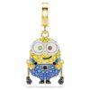 Minions Bob-vedhæng med pavé, flerfarvet, guldbelagt Minions Bob-vedhæng med pavé, flerfarvet, guldbelagt