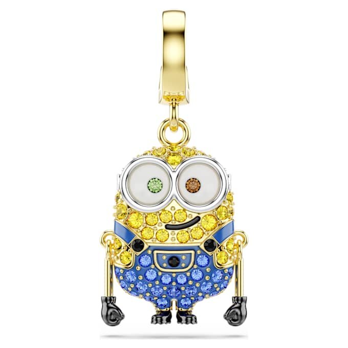 Minions Bob-vedhæng med pavé, flerfarvet, guldbelagt Minions Bob-vedhæng med pavé, flerfarvet, guldbelagt