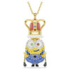 Minions King Bob-vedhæng med pavé, flerfarvet, forgyldt