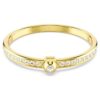 Numina armring, rundslibet, hvid, forgyldt Numina armring, rundslibet, hvid, forgyldt