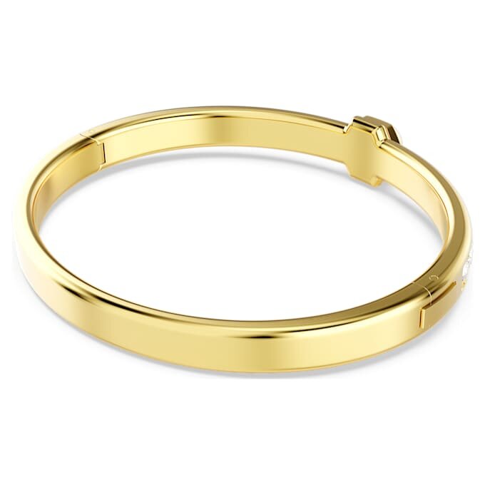 Numina armring, rundslibet, hvid, forgyldt Numina armring, rundslibet, hvid, forgyldt