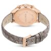 Octea Chrono-ure, Swiss Made, læderrem, grå, rosaguld-farvet finish