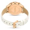 Octea Chrono-ure, Swiss Made, læderrem, hvid, rosaguld-farvet finish Octea Chrono-ure, Swiss Made, læderrem, hvid, rosaguld-farvet finish