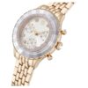 Octea Chrono-ure, Swiss Made, metalarmbånd, guldfarvet, champagneguldfarvet finish Octea Chrono-ure, Swiss Made, metalarmbånd, guldfarvet, champagneguldfarvet finish