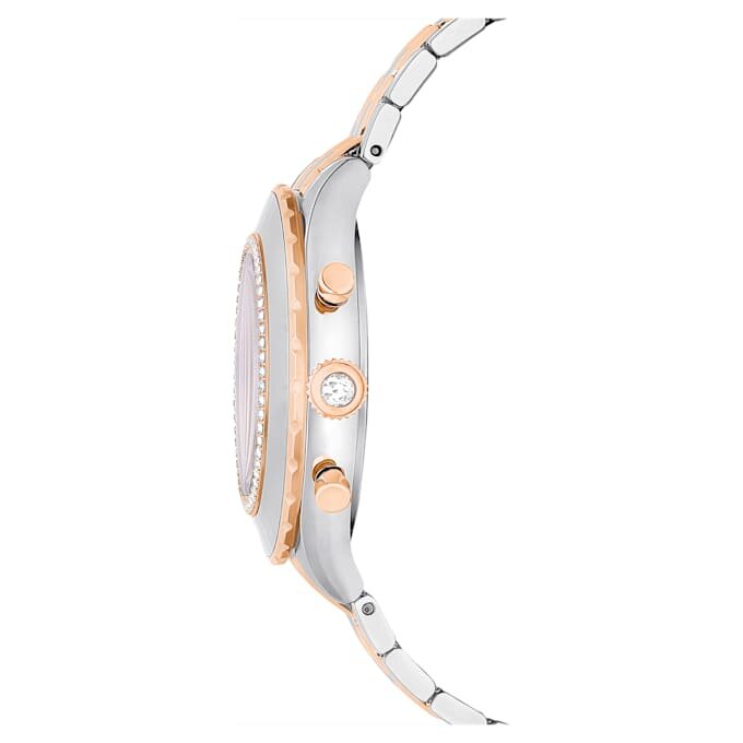 Octea Chrono-ure, Swiss Made, metalarmbånd, rosaguldfarvet, blandet metalfinish Octea Chrono-ure, Swiss Made, metalarmbånd, rosaguldfarvet, blandet metalfinish