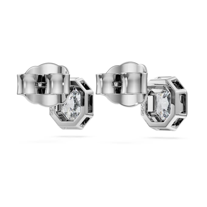 Oktagon-øreringe med laboratoriefremstillede diamanter, 1,0 ct i alt, oktagonform, 14K hvidguld Oktagon-øreringe med laboratoriefremstillede diamanter, 1,0 ct i alt, oktagonform, 14K hvidguld