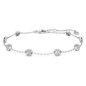 Oktagonarmbånd med laboratoriedyrkede diamanter, 0,8 ct i alt, runde, sterlingsølv Oktagonarmbånd med laboratoriedyrkede diamanter, 0,8 ct i alt, runde, sterlingsølv