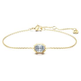 Oktagonarmbånd med laboratoriefremstillede diamanter på i alt 0,5 ct, oktagonform, 14K gult guld