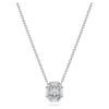 Oktagonformet vedhæng med laboratoriefremstillede diamanter, 0,5 ct i alt, oktagonform, 14K hvidguld Oktagonformet vedhæng med laboratoriefremstillede diamanter, 0,5 ct i alt, oktagonform, 14K hvidguld