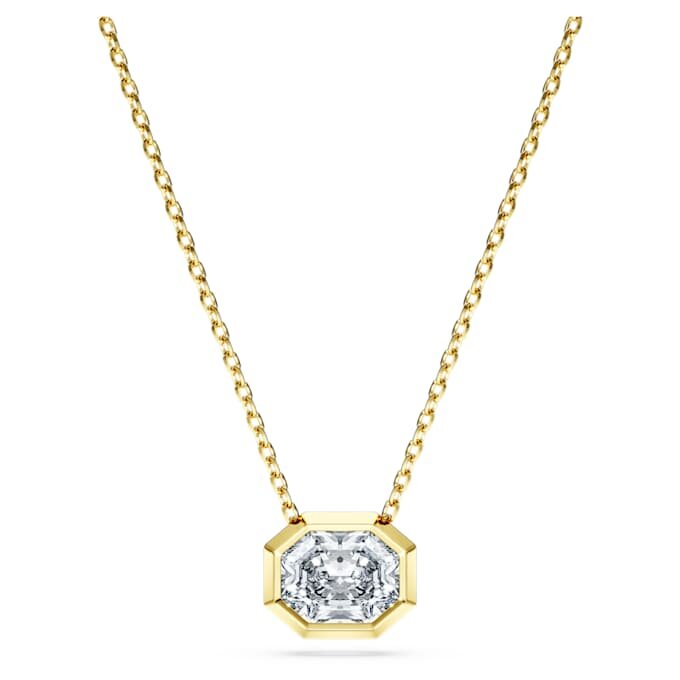 Oktagonformet vedhæng med laboratoriefremstillede diamanter på i alt 1,0 ct, oktagonform, 14K gult guld Oktagonformet vedhæng med laboratoriefremstillede diamanter på i alt 1,0 ct, oktagonform, 14K gult guld