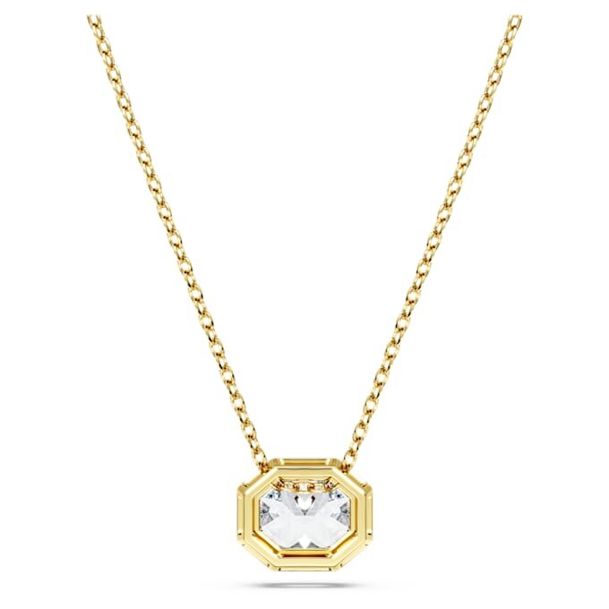 Oktagonformet vedhæng med laboratoriefremstillede diamanter på i alt 1,0 ct, oktagonform, 14K gult guld Oktagonformet vedhæng med laboratoriefremstillede diamanter på i alt 1,0 ct, oktagonform, 14K gult guld