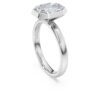 Oktagonring med laboratoriefremstillede diamanter, 2,0 ct i alt, oktagonform, 14K hvidguld Oktagonring med laboratoriefremstillede diamanter, 2,0 ct i alt, oktagonform, 14K hvidguld