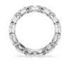 Oktagonring med laboratoriefremstillede diamanter, 2,4 ct i alt, oktagonform, 14K hvidguld