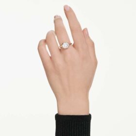 Oktagonring med laboratoriefremstillede diamanter, 3,0 ct i alt, oktagonform, 14K gult guld Oktagonring med laboratoriefremstillede diamanter, 3,0 ct i alt, oktagonform, 14K gult guld